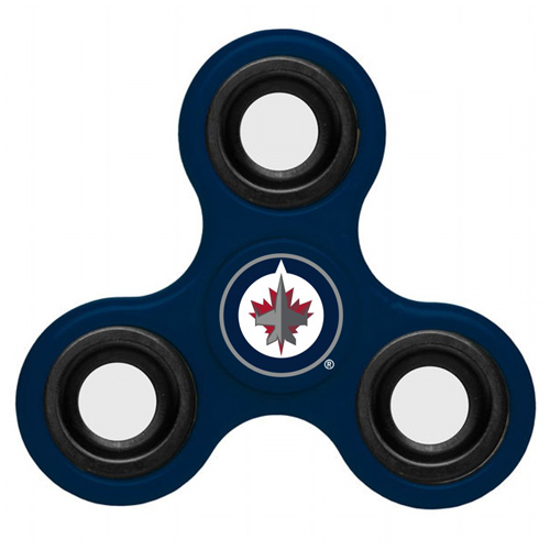NHL Winnipeg Jets 3 Way Fidget Spinner B103 - Navy